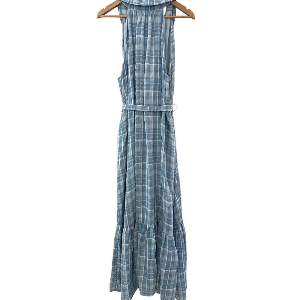 Anthropologie Sleeveless Buttondown Shirt Dress Tie Waist Size XL - Picture 10 of 10